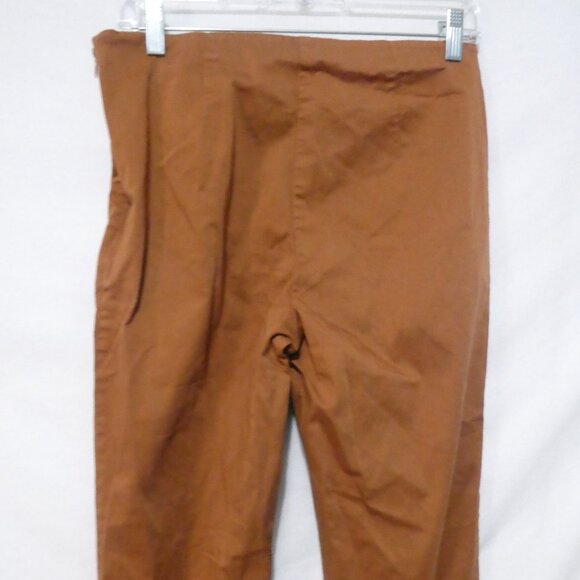 M&S COLLECTION | UK 12 | Stylish Brown Straight Leg Capris - Picture 13 of 16
